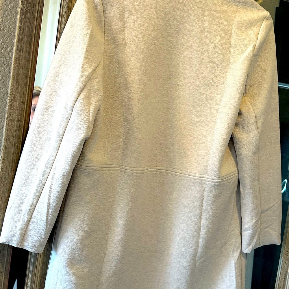 Rielle Light Gray faux suede coat